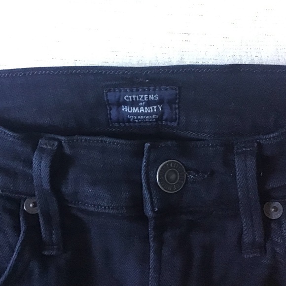 Citizen of Humanity Rocket High Rise Skinny Jeans Woman’s Size 25 in Black - Picture 5 of 13